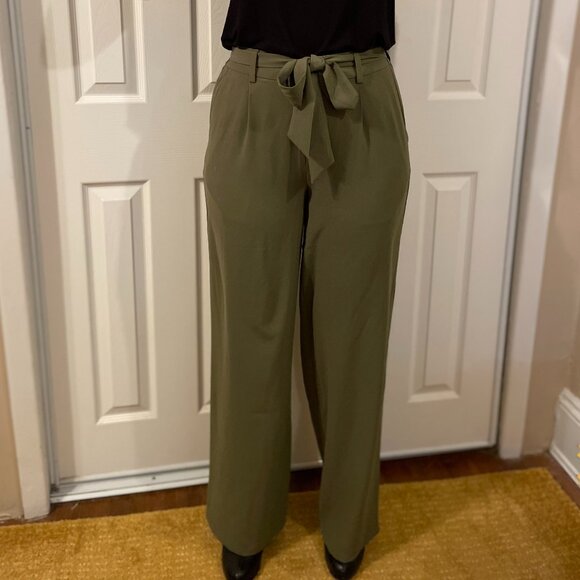 Modcloth Green Wide Leg Pants Size S - Picture 1 of 5
